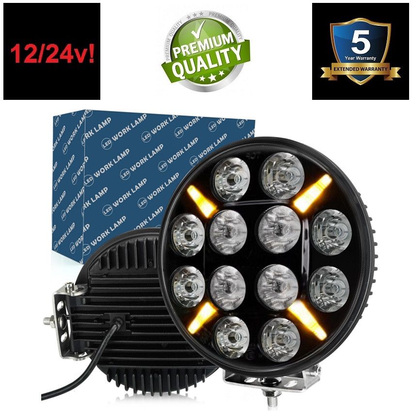 LED REFLEKTOR - RADNO SVETLO 9" 23cm 120W + DRL 5W (NARANDZASTO) Beograd Zemun